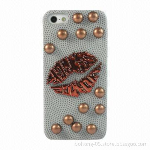 Cases for iPhone 5, Made of PC, Turnkey Posted Solid Drill that Stick a Skin (the Earth)